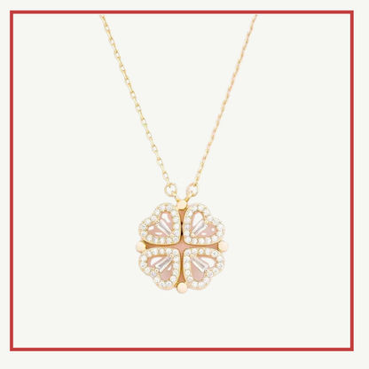 Verwandlungskette mit Kleeblatt- und Herzmotiv